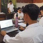 Dhafin Dwi Wicaksono dan Rian Hidayat, dua mahasiswa Fakultas Sains Informasi Geografi (SaIG) Universitas Pendidikan Indonesia (UPI) Bandung saat magang di PTPN I Regional 2